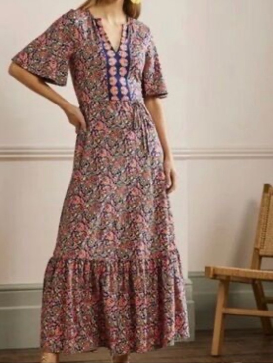Boden Dresses & Skirts - Boden Maxi Dress with Navy Placket